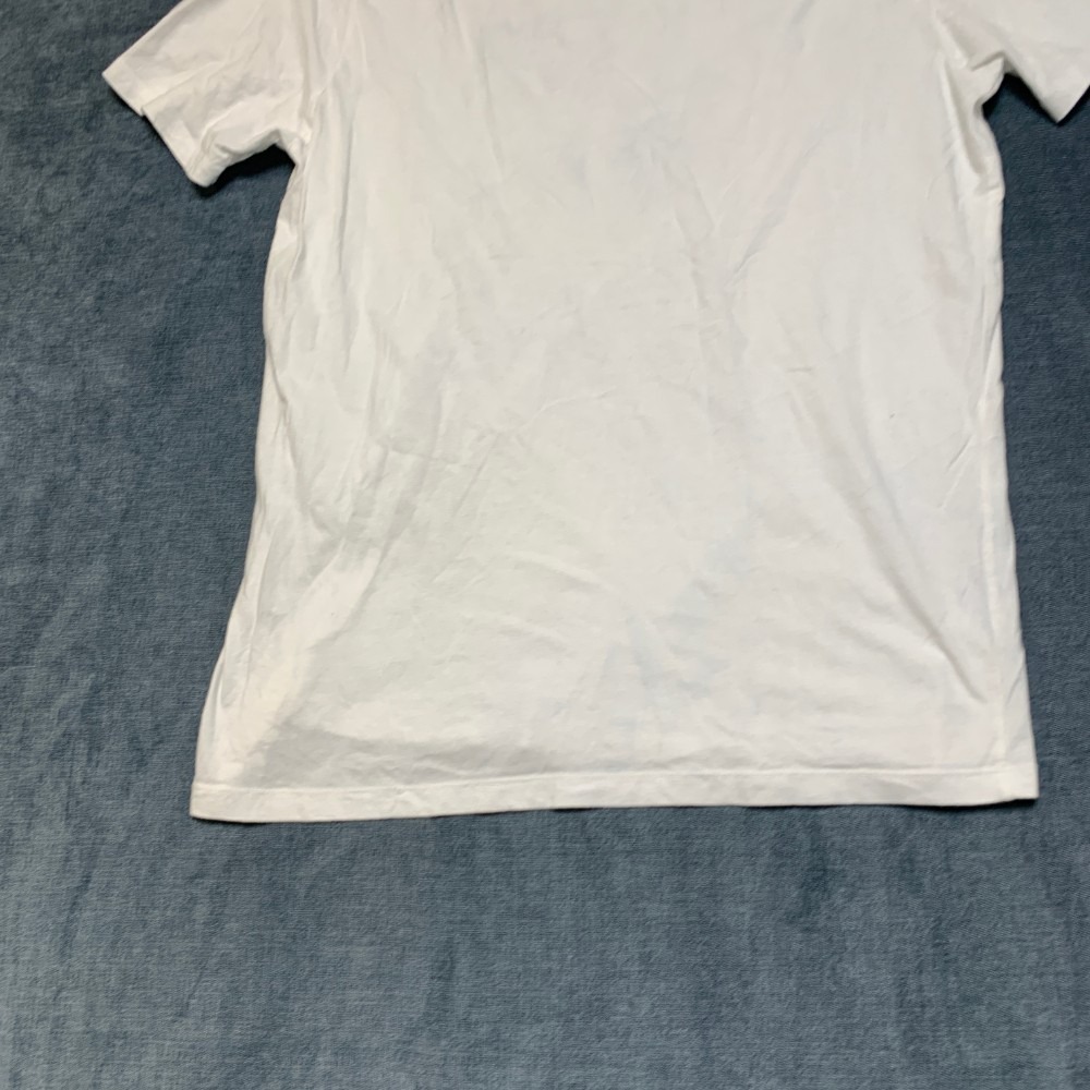 Guess T Shirt Mens Large White Graphic Spell Out Logo Crew Neck Short Sleeve - Picture 15 of 16